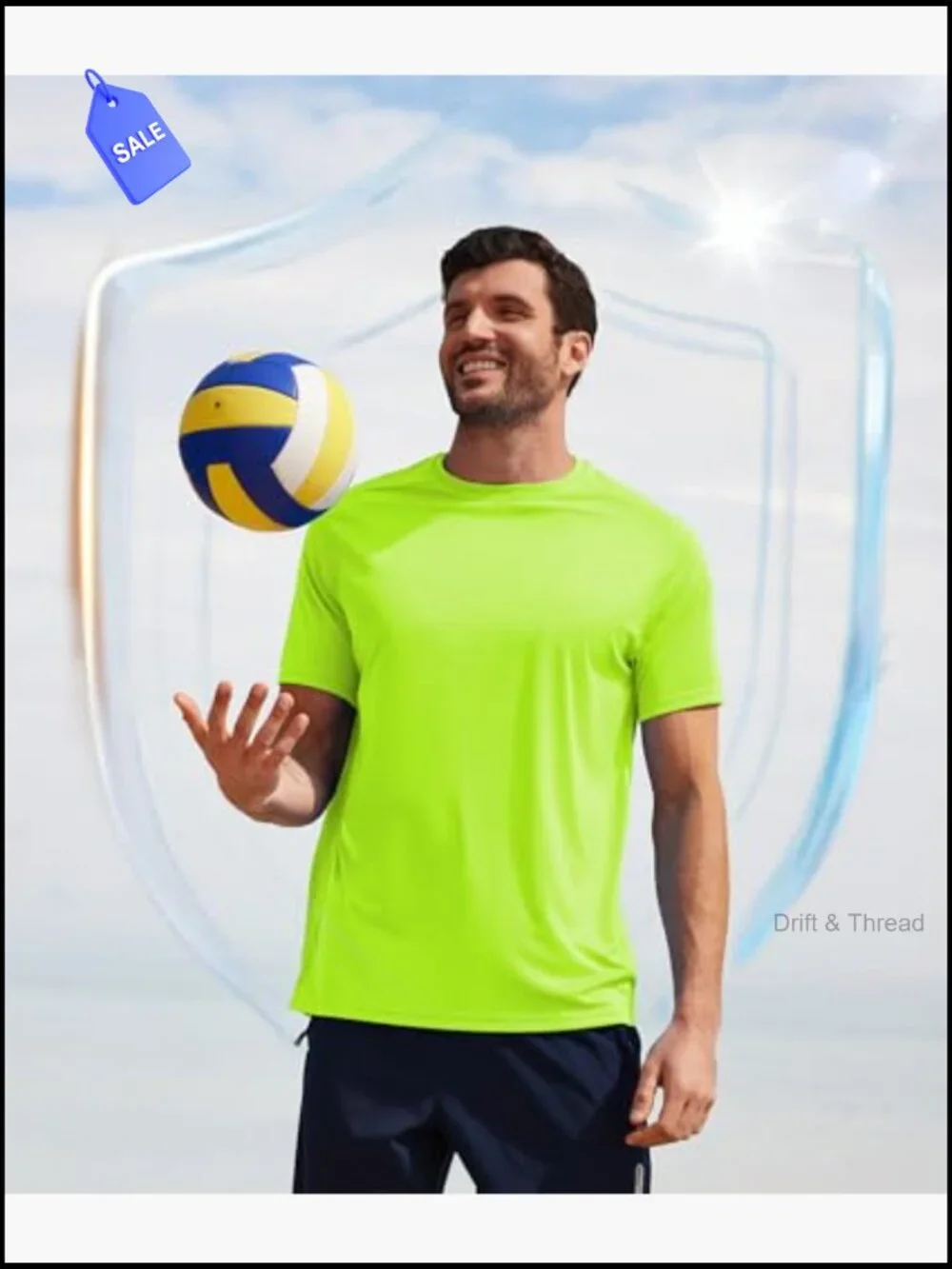 UPF 50+ Sun Protection T-Shirts 5 Pack Fast Dry Rash Guard Workout Running